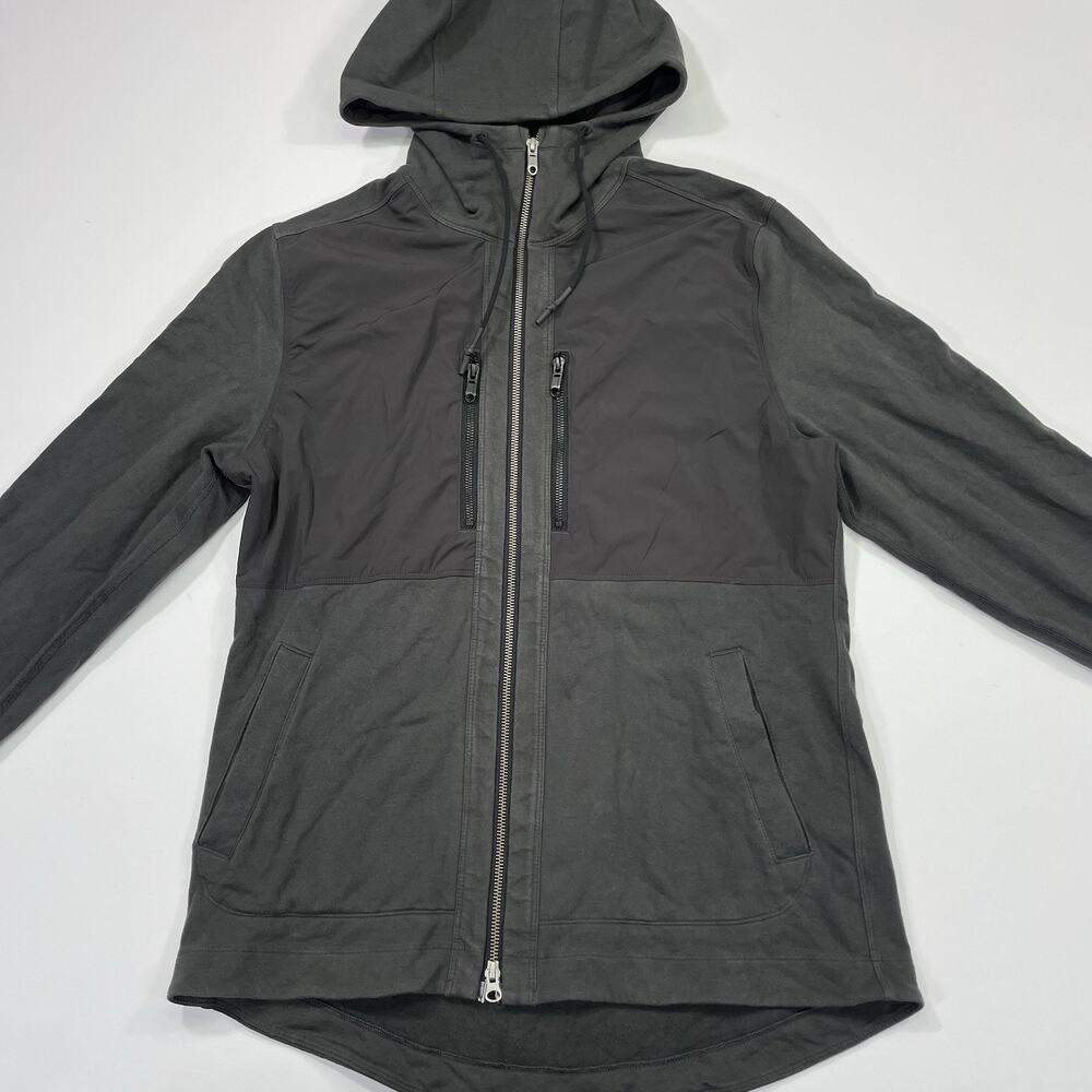 Lululemon Athletics Hoodie Jacket Men’s Large Full Zip Grey Zipper Pockets